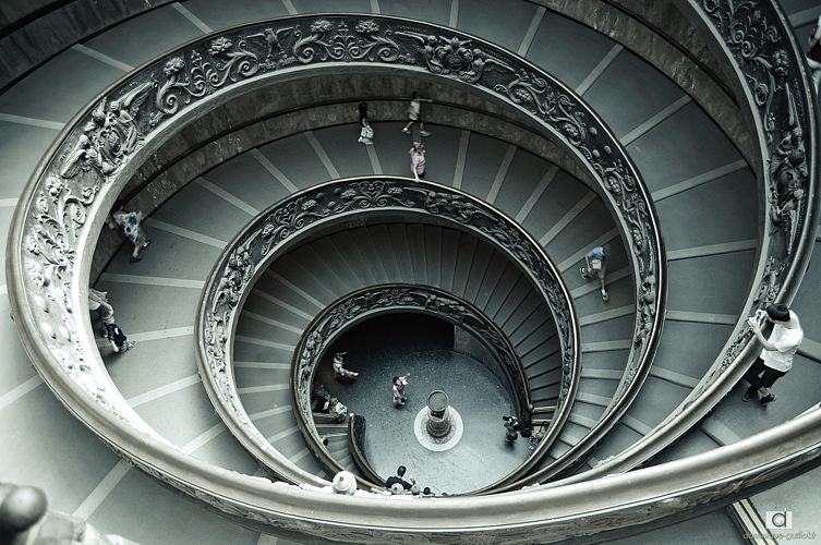 Escalier du musée du Vatican