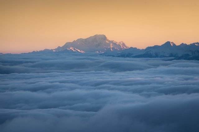 Mont blanc vu depuis le Vercors