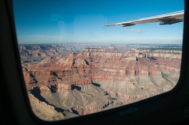 Une belle vue sur le Grand Canyon depuis l'avion !